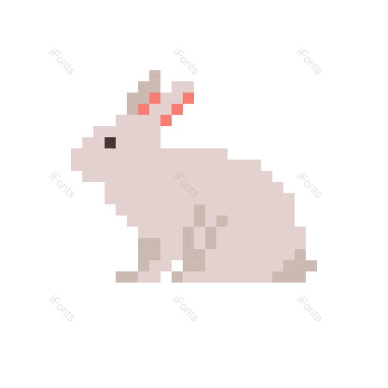 兔子图片,扁平图标元素,动物PNG,小动物免抠素材